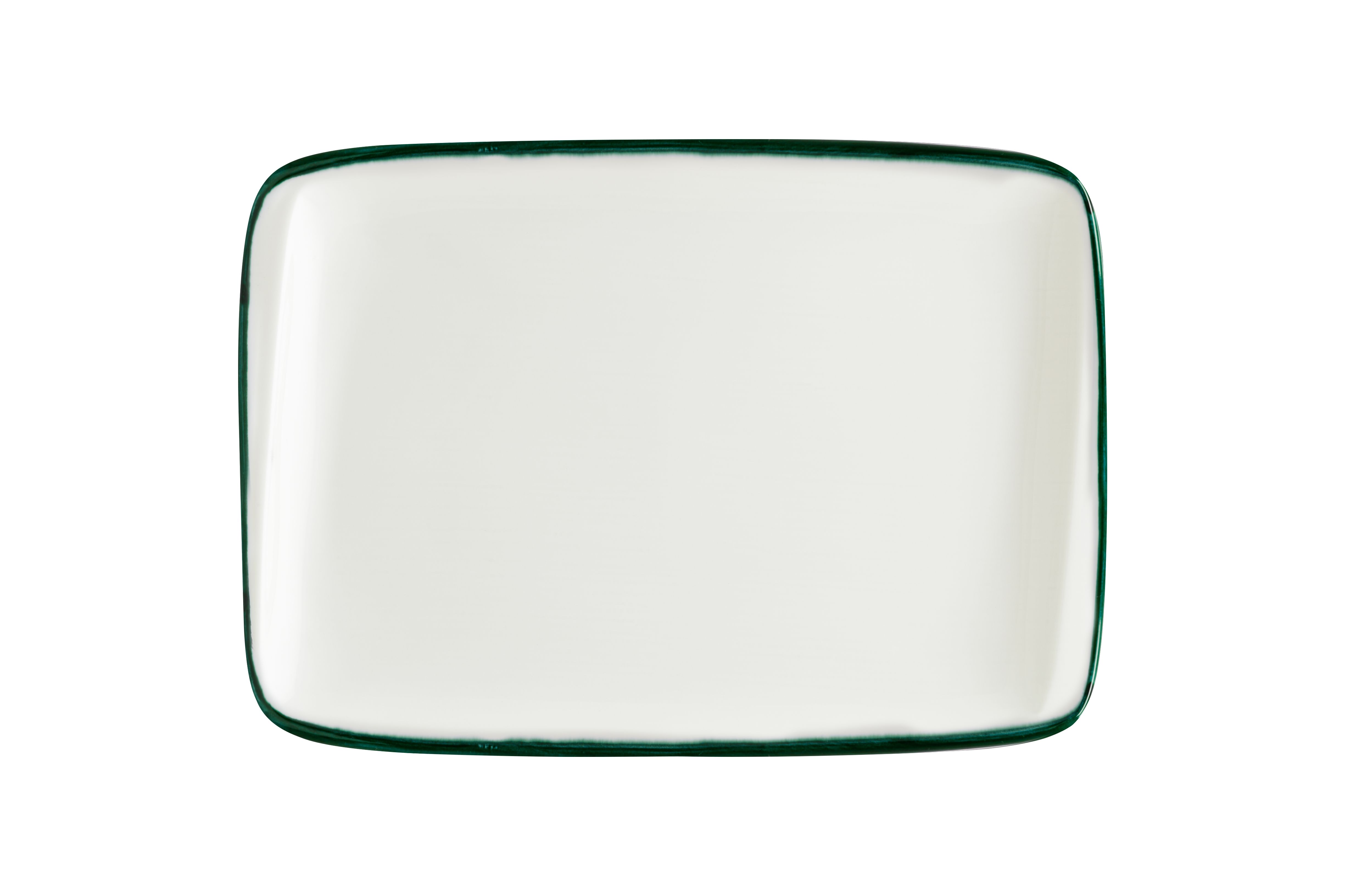 Блюдо прямоуг. 230*160 мм. Линеа Зеленый, форма Мув  Bonna/1/12/1260/