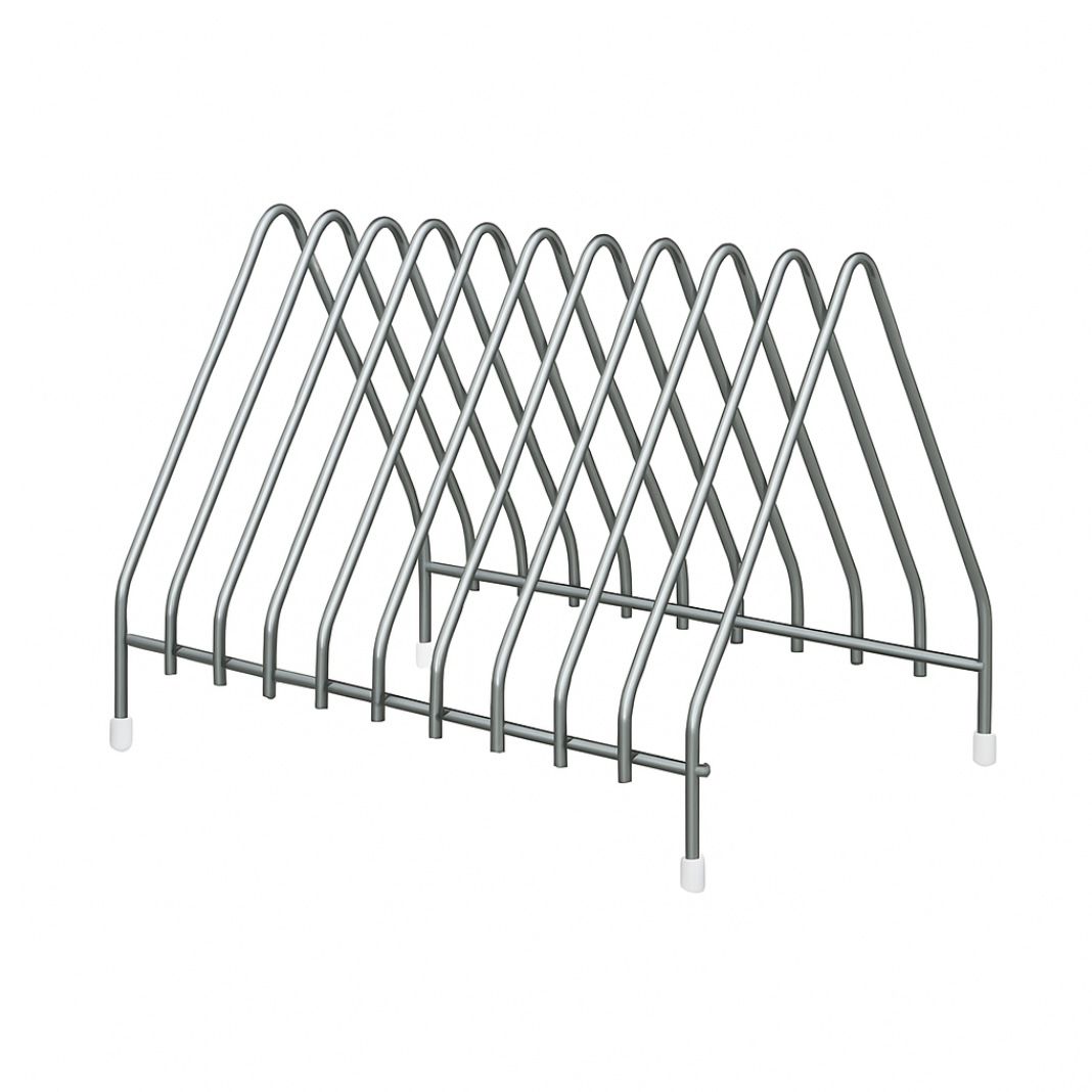 Подставка для досок на 10 шт. 42*29*28 см. нерж. MG /1/