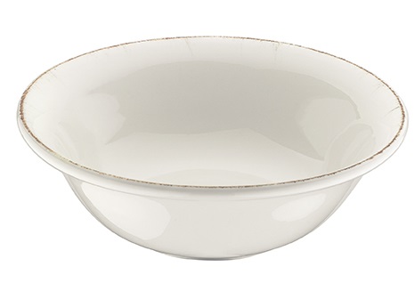 Салатник d=200 мм. 900 мл. h=70 мм. Ретро коричневый край, форма Гурмэ Bonna /1/6/450/ ВДОХНОВЕНИЕ