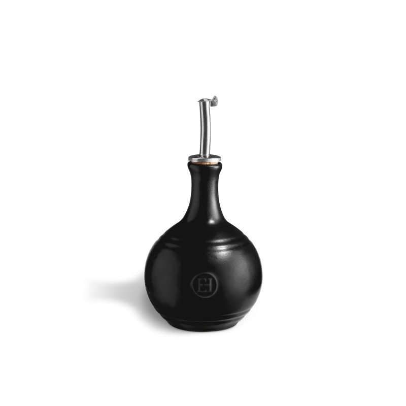 Бутылка для масла и уксуса 400 мл. d=104 мм. h=210 мм. черная керам Emile Henry /1/3/