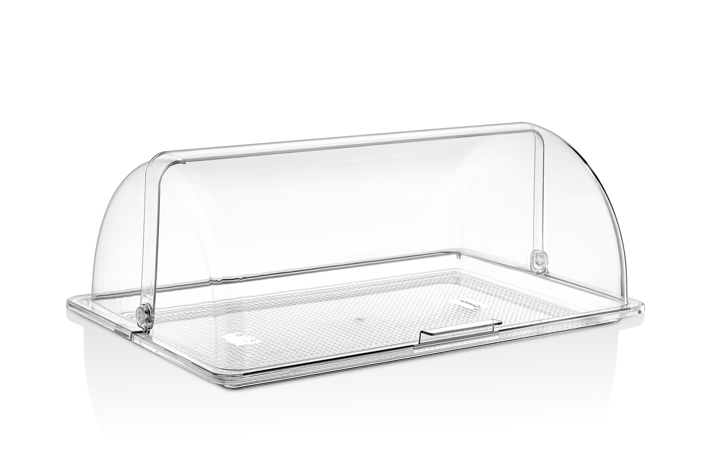Крышка Roll-Top GN1/1 53*32,5 см. h=18,5 см. поликарбонат, прозрачная (поднос 76838, 76846) GP /1/6/