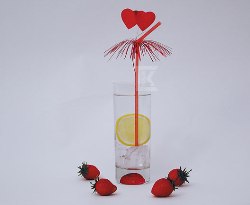 Трубочки кокт. 0,5*24 см. Сердца 50 шт/уп. /1/50/ АКЦИЯ