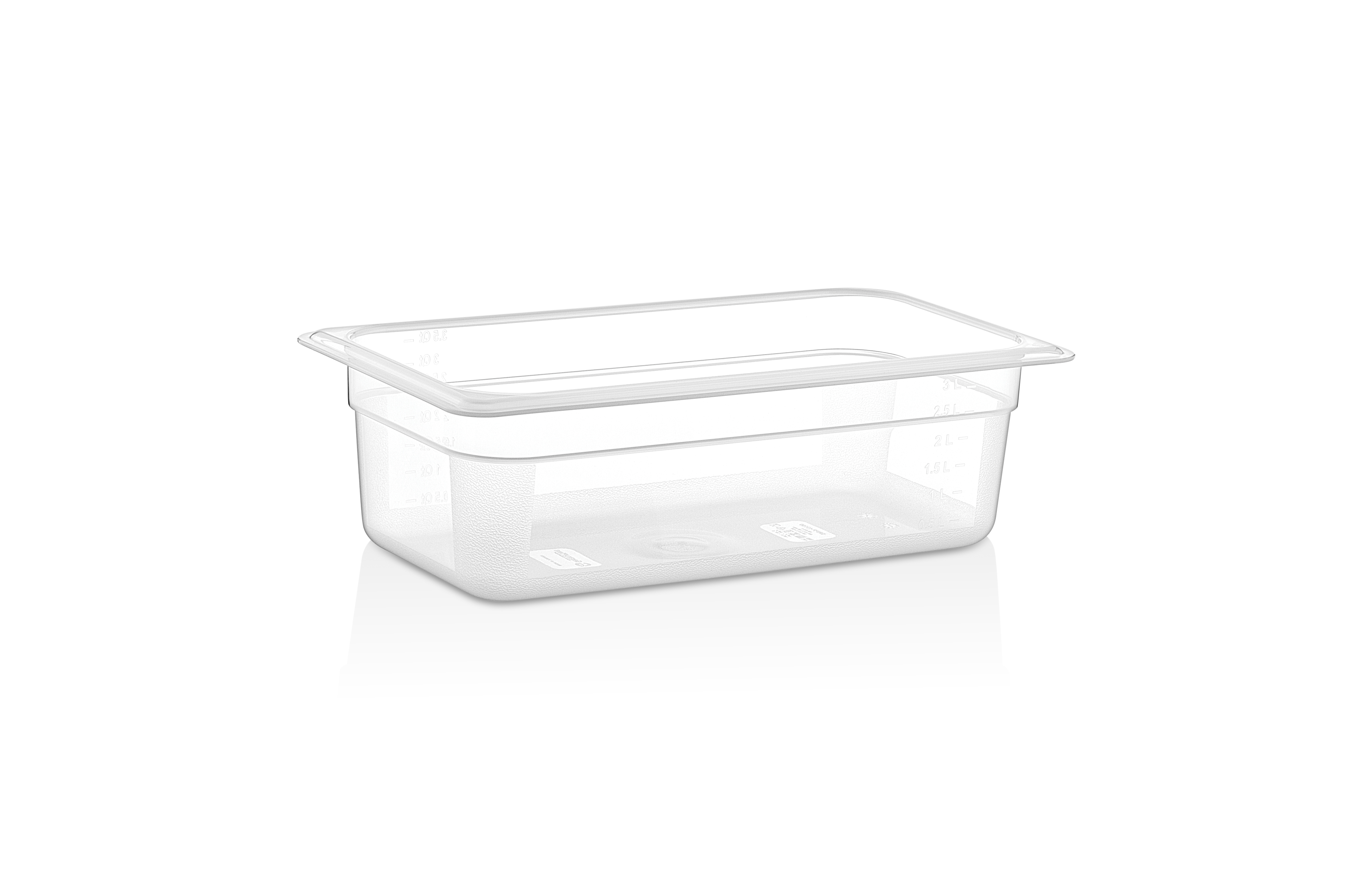 Гастроемкость 1/3 h=100 мм. 325*176 мм. 3,5 л. поликарб. прозрачная GP /1/