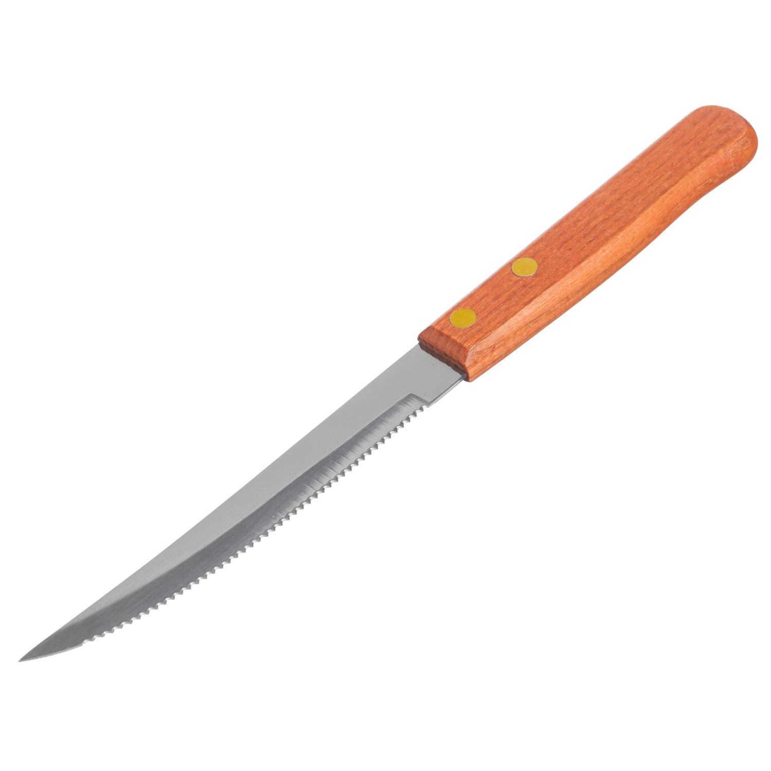 Нож для стейка 115/215 мм. нерж. с дерев ручкой /1/