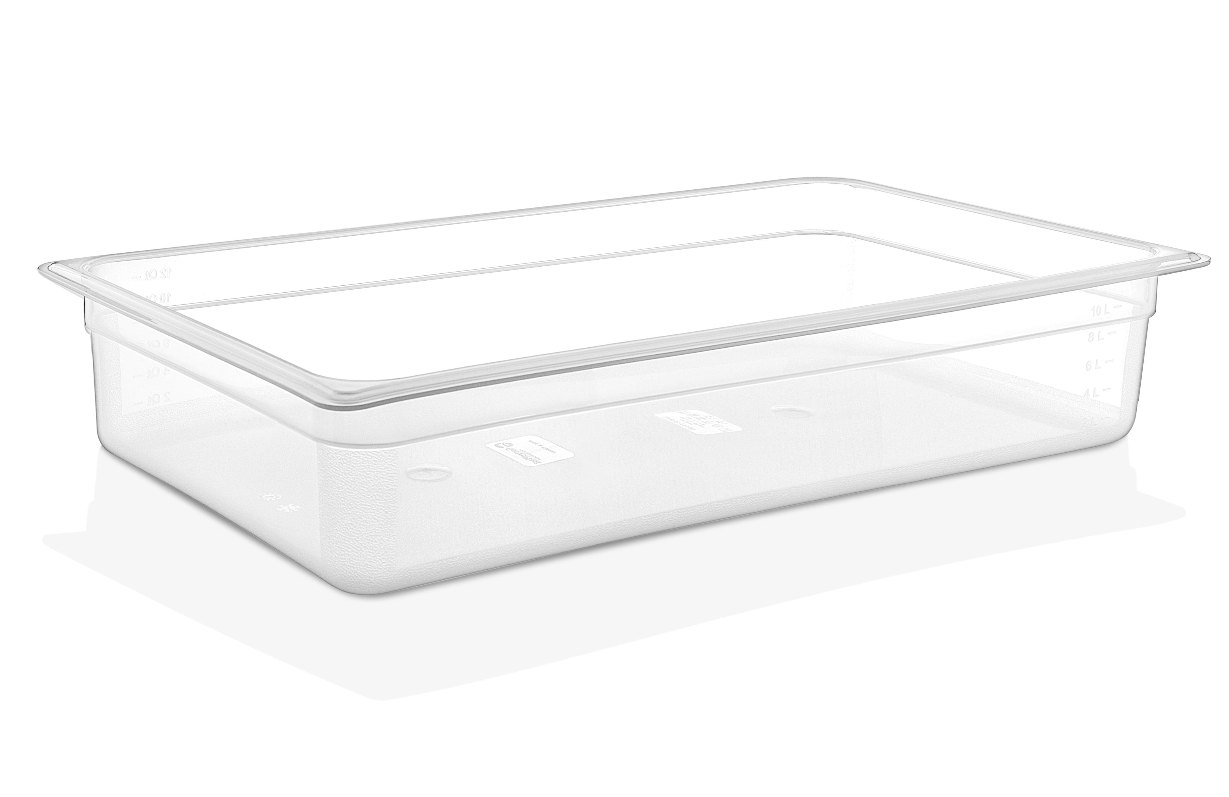 Гастроемкость 1/1 h=100 мм. 12 л. п/п прозрачная GP /1/6/