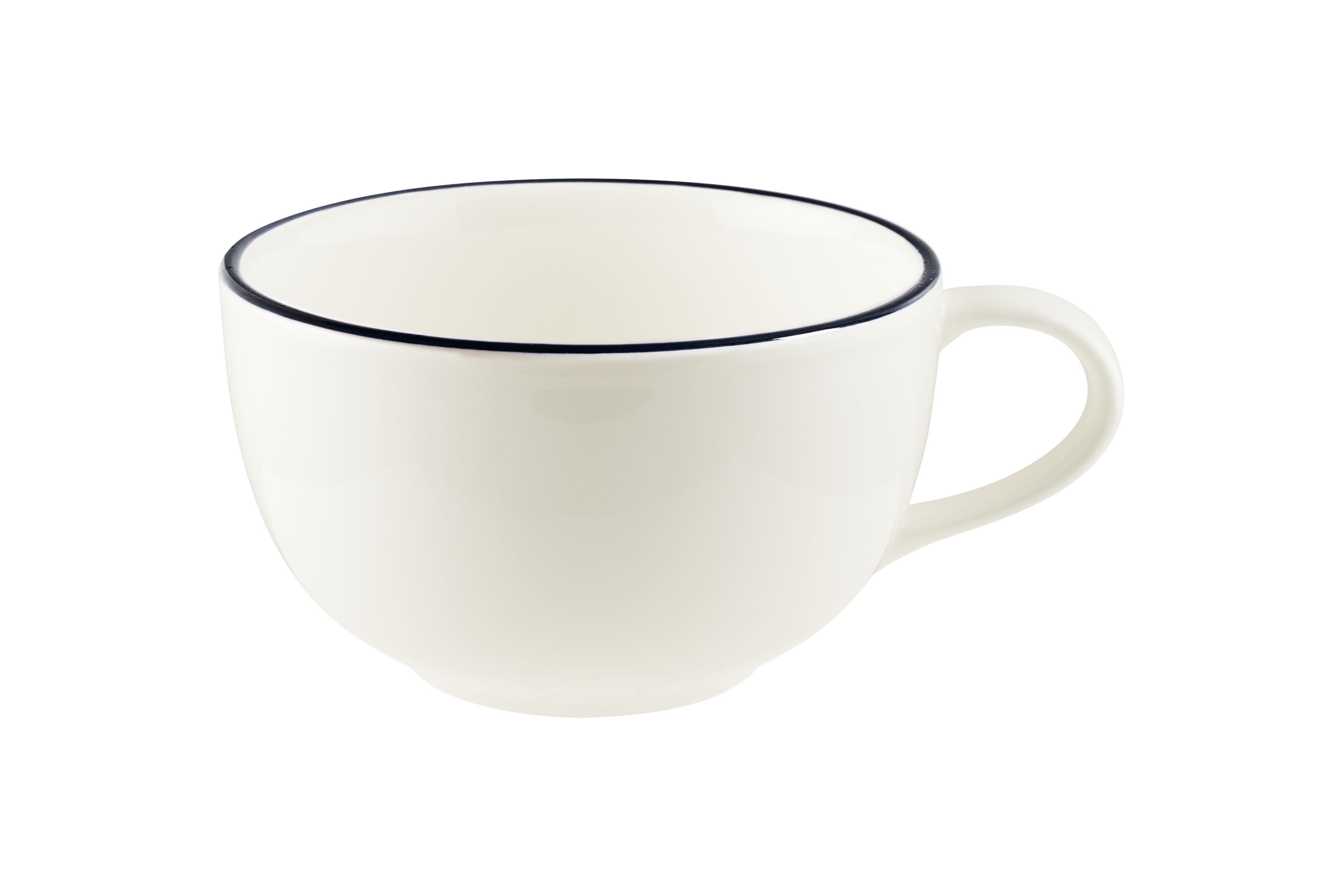 Чашка 250 мл. чайная d=96 мм. h=56 мм. Линеа Черный (блюдце 77973) Bonna /1/6/768/