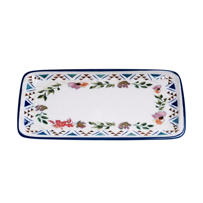 Блюдо прямоуг. 340*160 мм. Спринг, форма Мув Bonna /1/12/696/ АКЦИЯ