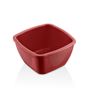 Соусник 100 мл. 70*70 мм. h=35 мм. квадратный, поликарбонат, красный GP /1/250/