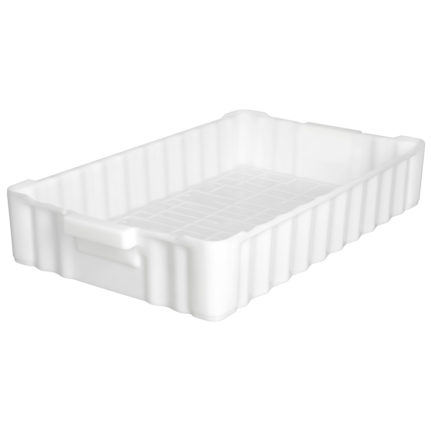 Ящик 788*470*138 мм. для рыбы прямой сплошной, -30°C /+60°C, белый (213) /1/40/