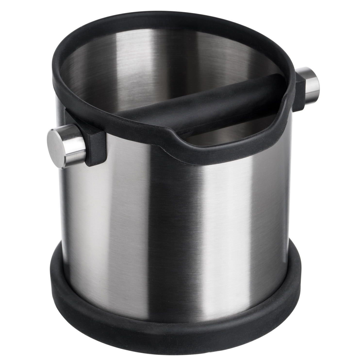 Нок-бокс для кофейного жмыха d=15 см. h=16 см. нерж. с силикон. подставкой MGprof /1/