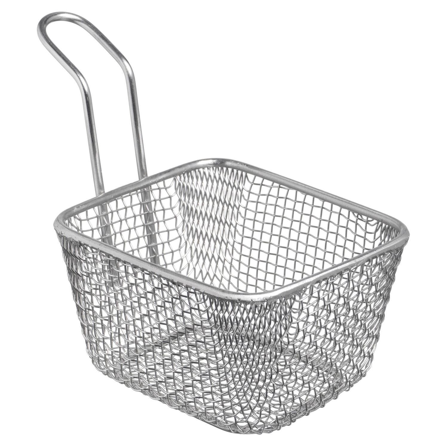 Корзинка для подачи прямоугольная 100*80 мм. h=60 мм. 400 мл. нерж. MGsteel /1/6/144/ АКЦИЯ