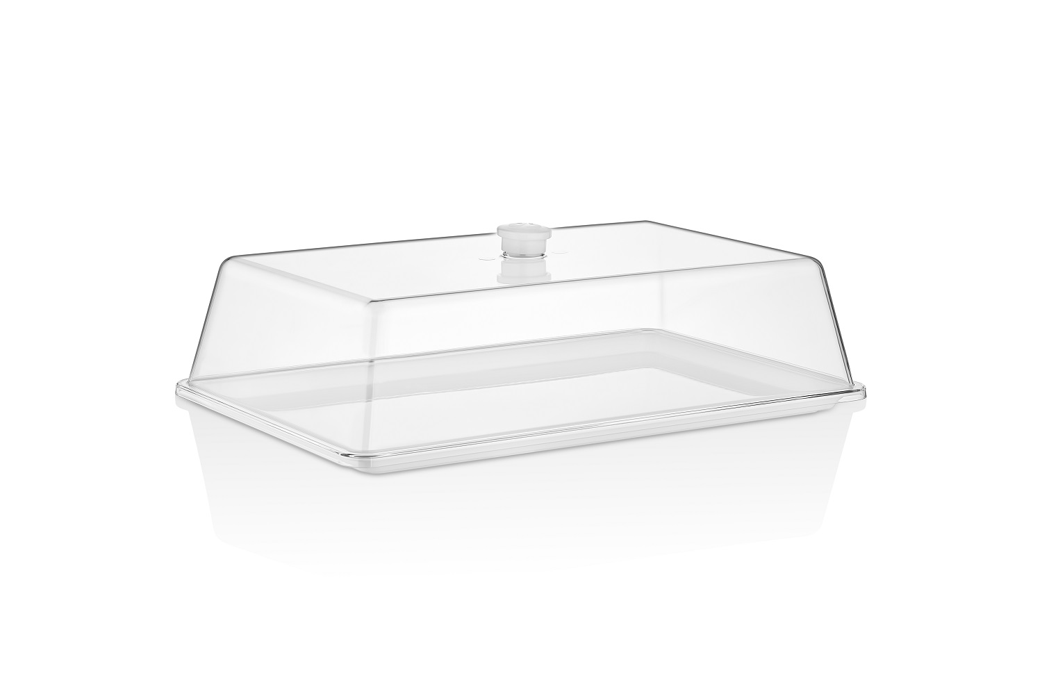 Поднос для подачи 41*26 см. поликарбонат, белый (крышка 76835) GP /1/24/