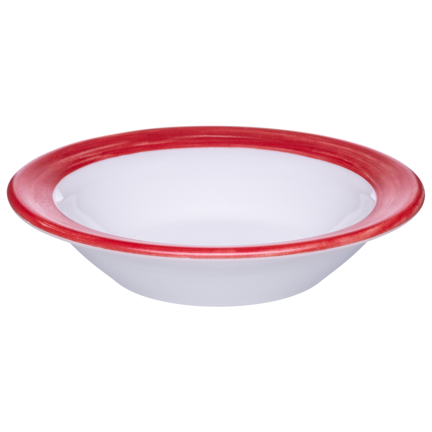 Блюдце d=120 мм. 110 мл. для десерта глубокое вишневый край Браш /1/36/ АКЦИЯ