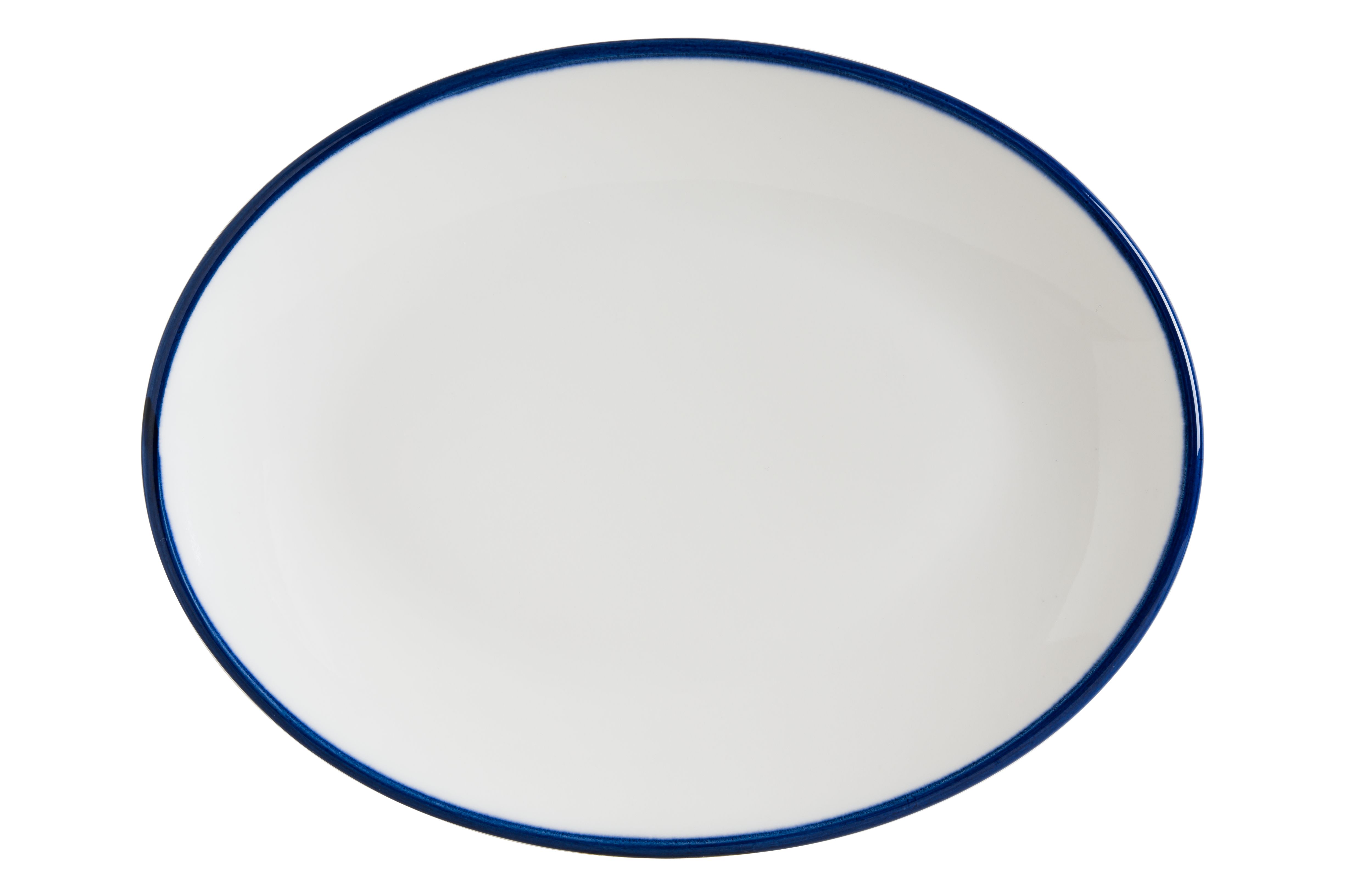 Блюдо овальное 250*190 мм. Линеа Синий, форма Мув Bonna /1/12/960/ ТП