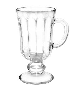 Бокал Айриш Кофе (Irish Coffee) 200 мл. d=76 мм. h=142 мм. Глинтвейн с гранями /12/720/