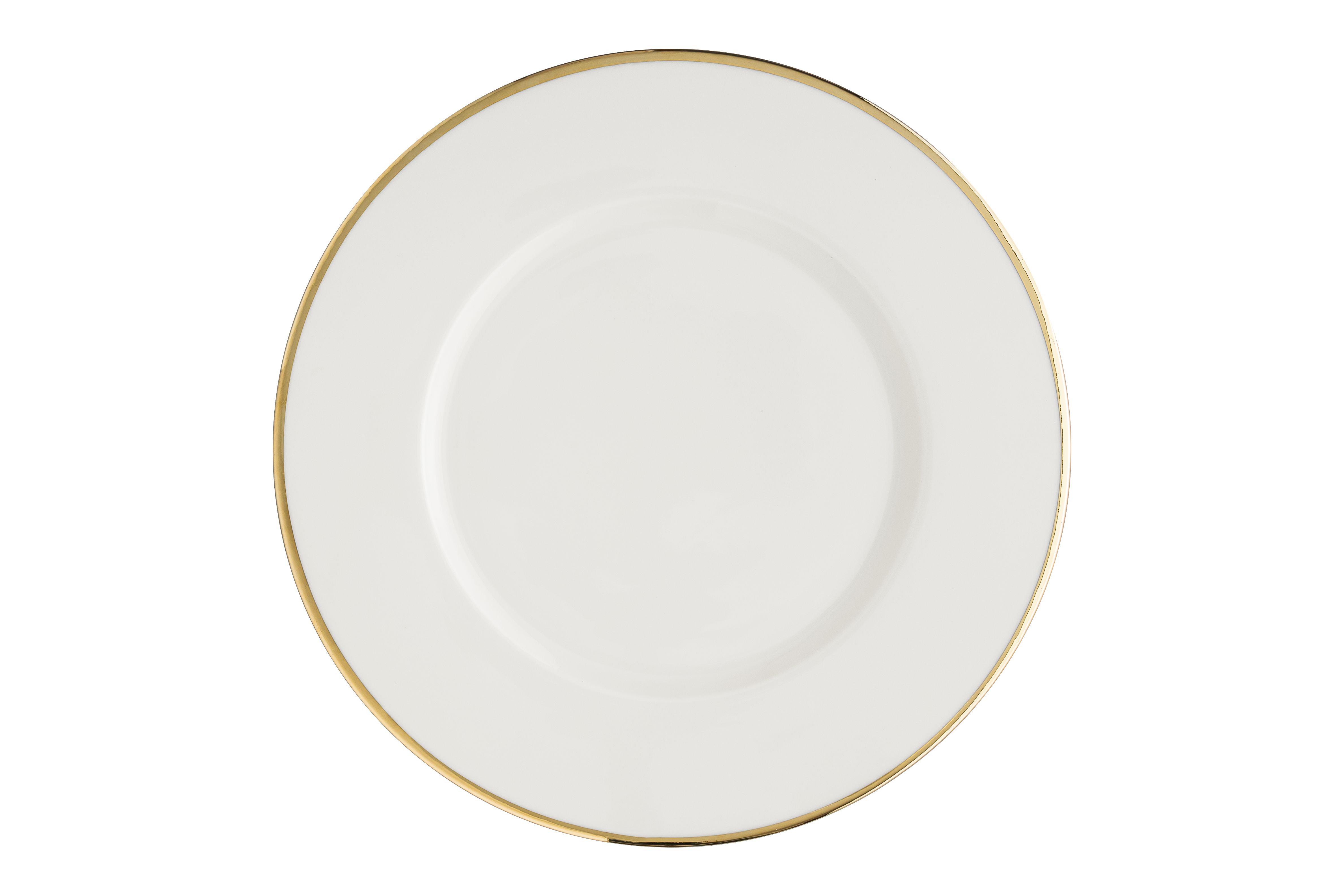 Тарелка d=320 мм. Золотая линия, форма Нит, тонкий край Bonna /1/6/516/
