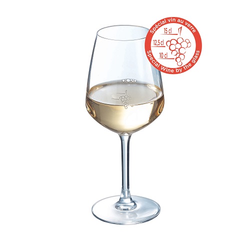 Бокал для вина 300 мл. d=79 мм. h=188 мм. с меткой на 100 мл/125 мл/150 мл. Джульетт /1/6/24/ АКЦИЯ