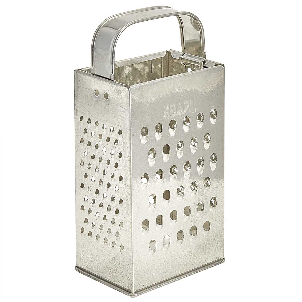 Терка 4-х гранная 18,2 см. белая жесть /1/