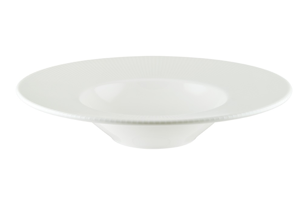 Тарелка для пасты d=280 мм.  400 мл. Ирис Белый, форма Банкет Bonna /1/6/396