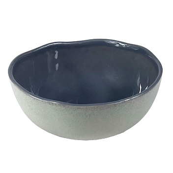 Салатник d=160 мм. 650 мл. h=65 мм. Серый, форма Крас волнистый край Bonna /1/6/540