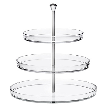 Этажерка 3-х ярусная d=22/27/32 см. h=34 см. Палладио Borgonovo /1/4/24/120/ АКЦИЯ