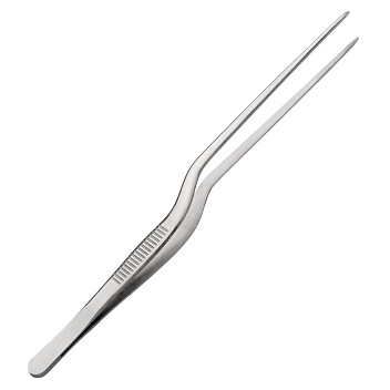 Щипцы (пинцет) 20 см. изогнутые, нерж. MGsteel /1/100/ Щипцы (пинцет) 20 см. изогнутые, нерж. MGsteel /1/100/