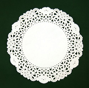 Подкладка кружевная бум. d=25,4 см. 100 шт/уп белая /1/16/ АКЦИЯ