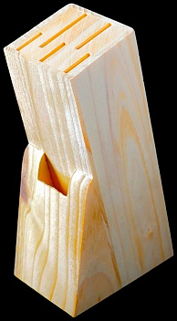 Подставка для ножей 11*6,5*21 см. для 5 шт. сосна /1/24/ Подставка для ножей 11*6,5*21 см. для 5 шт. сосна /1/24/