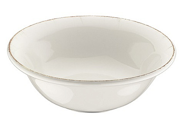 Салатник d=200 мм. 900 мл. h=70 мм. Ретро коричневый край, форма Гурмэ Bonna /1/6/450/ ВДОХНОВЕНИЕ