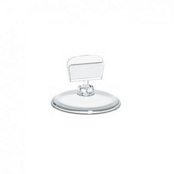 Держатель для ценников и табличек d=4,9 см. h= 3,5 см. прозр. пласт на подставке /1/100/