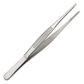 Щипцы (пинцет) 16 см. прямые, нерж. MGsteel /1/100/ Щипцы (пинцет) 16 см. прямые, нерж. MGsteel /1/100/