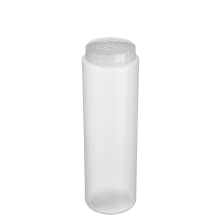 Емкость для сыпучих прод. 1 л. d=75 мм. h=250 мм. с мелк. отверст. прозрачная GP /1/24/ АКЦИЯ