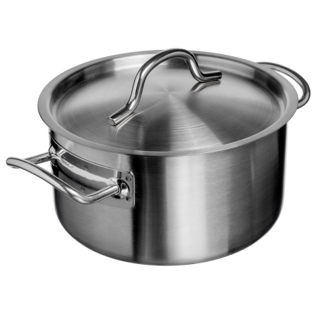 Кастрюля  2,5 л. нерж. d=18 см. h=10,5 см. тройное дно с крышк. (индукция) MGsteel /1/ 