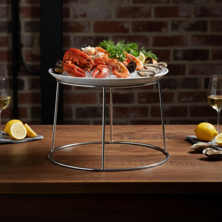 Подставка для блюда для морепродуктов d=20/25 см. h=18 см. нерж. MGsteel  /1/20/