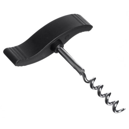 Штопор простой с пластик. ручкой 10 см. нерж. /1/