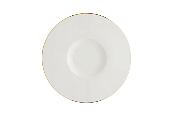 Тарелка d=300 мм. Золотая линия, форма Нит, тонкий край Bonna /1/6/372/
