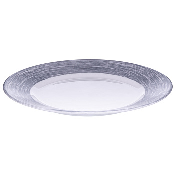 Тарелка d=254 мм. серый край Браш /1/6/24/