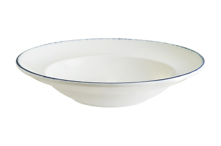 Тарелка для пасты d=300 мм.  550 мл. Ретро синий край, форма Гурмэ Bonna /1/6/258/ ВДОХНОВЕНИЕ