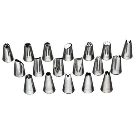 Набор кондитерских насадок 18 шт нерж. для декора тортов, пирожных и других конд. изделий №2 /1/ АКЦИЯ АКЦИЯ