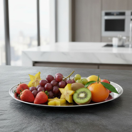 Поднос для подачи d= 40 см. нерж. MGsteel /1/10/30/