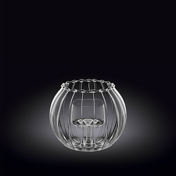 Подсвечник d=70/45 мм. h=80 мм. рельефный Термостекло Wilmax /1/48/ АКЦИЯ