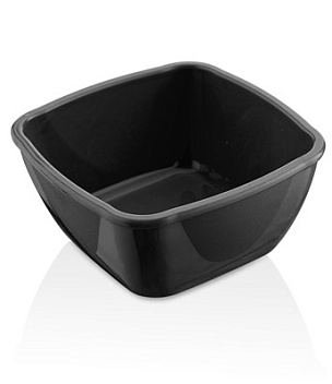 Соусник 100 мл. 70*70 мм. h=35 мм. квадратный, поликарбонат, черный GP /1/250/