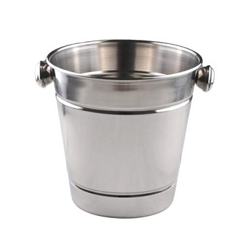 Ведро для льда 1,6 л. нерж. d=14 см. MGsteel /1/48/ АКЦИЯ