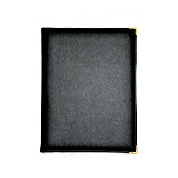 Папка-меню 32,5*24 кож.зам.-шелк черная, съемные файлы /1/ Под заказ Папка-меню 32,5*24 кож.зам.-шелк черная, съемные файлы /1/ Под заказ