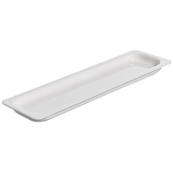 Гастроемкость 2/4 h= 30 мм. 1,1 л. белая фарфор Bonna /1/ 