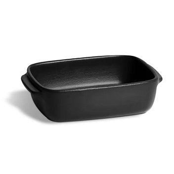 Форма для запекания и подачи 600 мл. 165*125 мм. h=50 мм. с ушками черная керам Emile Henry /1/3/