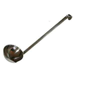 Половник 0,5 л. L ручки 40,5 см. d=14 см. с носиком, нерж. /1/40/ Половник 0,5 л. L ручки 40,5 см. d=14 см. с носиком, нерж. /1/40/