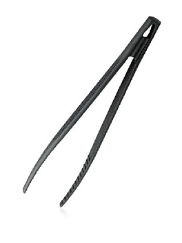 Щипцы (пинцет) 28 см. прямые пластик. черные /1/24/144/  Щипцы (пинцет) 28 см. прямые пластик. черные /1/24/144/