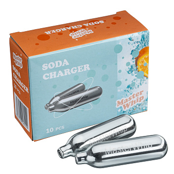 Баллончики для сифона для газирования воды (CO2) 10 шт/уп MasterWhip /1/72/