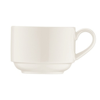 Чашка 210 мл. чайная d=82 мм. h=65 мм. штабелир. Белый (блюдце 62866, 62689), форма Банкет Bonna /1/6/792/ ЛЕТО